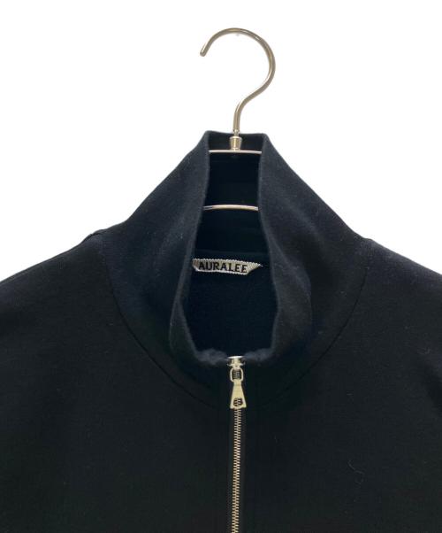 AURALEE（オーラリー）AURALEE (オーラリー) 薄手ニット SUPER HIGH GAUGE SWEAT ZIP BLOUSON ブラック サイズ:4の古着・服飾アイテム