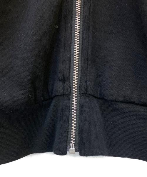 AURALEE（オーラリー）AURALEE (オーラリー) 薄手ニット SUPER HIGH GAUGE SWEAT ZIP BLOUSON ブラック サイズ:4の古着・服飾アイテム