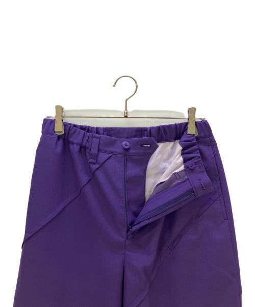 ISSEY MIYAKE MEN（イッセイミヤケメン）ISSEY MIYAKE MEN (イッセイミヤケメン) ハイブリッドウールパンツ パープル サイズ:2の古着・服飾アイテム