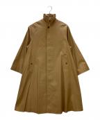 AURALEEオーラリー）の古着「ステンカラーコート COTTON SILK GABARDINE LONG SOUTIEN COLLAR COAT」｜ベージュ
