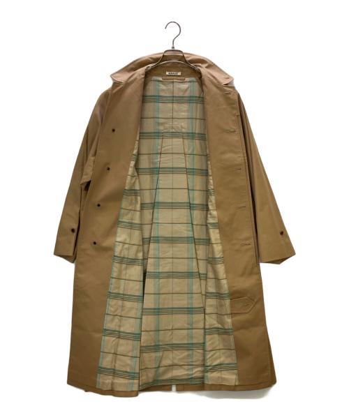 AURALEE（オーラリー）AURALEE (オーラリー) ステンカラーコート COTTON SILK GABARDINE LONG SOUTIEN COLLAR COAT ベージュ サイズ:3の古着・服飾アイテム