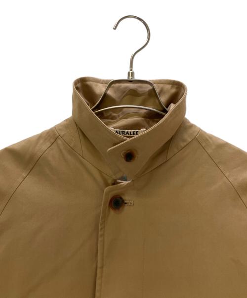 AURALEE（オーラリー）AURALEE (オーラリー) ステンカラーコート COTTON SILK GABARDINE LONG SOUTIEN COLLAR COAT ベージュ サイズ:3の古着・服飾アイテム