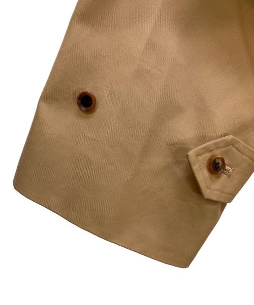 AURALEE（オーラリー）AURALEE (オーラリー) ステンカラーコート COTTON SILK GABARDINE LONG SOUTIEN COLLAR COAT ベージュ サイズ:3の古着・服飾アイテム