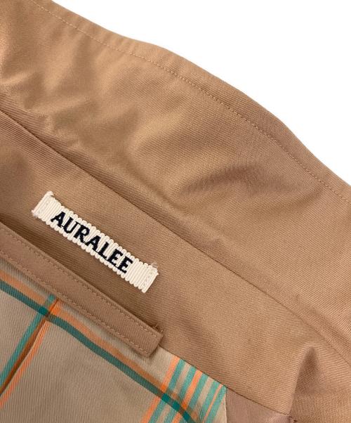 AURALEE（オーラリー）AURALEE (オーラリー) ステンカラーコート COTTON SILK GABARDINE LONG SOUTIEN COLLAR COAT ベージュ サイズ:3の古着・服飾アイテム