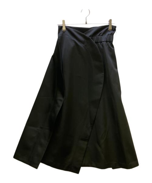 ADORE（アドーア）ADORE (アドーア) ブライトサテン スカート ブラック サイズ:36 未使用品の古着・服飾アイテム