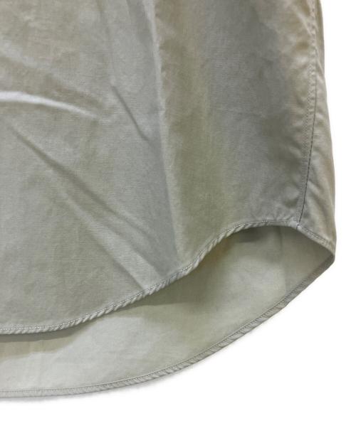AURALEE（オーラリー）AURALEE (オーラリー) ノースリーブシャツ WASHED FINX TWILL SLEEVELESS SHIRTS 黄緑の古着・服飾アイテム