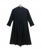 ENFOLDエンフォルド）の古着「長袖ワンピース WIDE-CUFF DRESS」｜ブラック