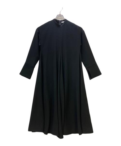 ENFOLD（エンフォルド）ENFOLD (エンフォルド) 長袖ワンピース WIDE-CUFF DRESS ブラック サイズ:36の古着・服飾アイテム