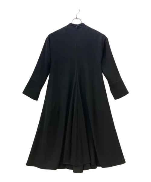 ENFOLD（エンフォルド）ENFOLD (エンフォルド) 長袖ワンピース WIDE-CUFF DRESS ブラック サイズ:36の古着・服飾アイテム