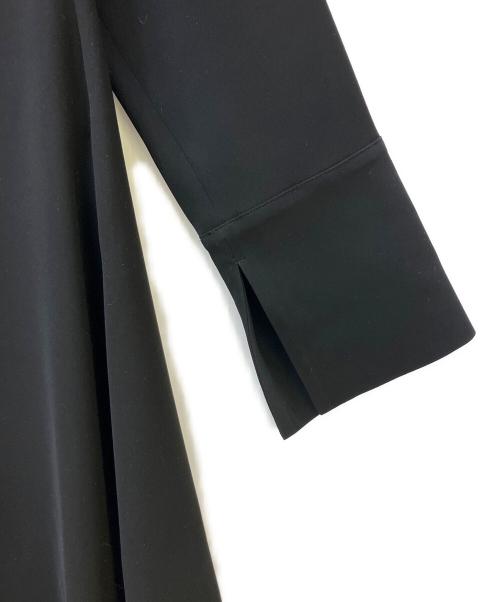 ENFOLD（エンフォルド）ENFOLD (エンフォルド) 長袖ワンピース WIDE-CUFF DRESS ブラック サイズ:36の古着・服飾アイテム