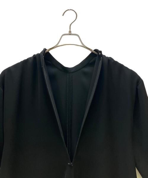 ENFOLD（エンフォルド）ENFOLD (エンフォルド) 長袖ワンピース WIDE-CUFF DRESS ブラック サイズ:36の古着・服飾アイテム