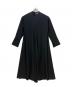 ENFOLD（エンフォルド）の古着「長袖ワンピース WIDE-CUFF DRESS」｜ブラック
