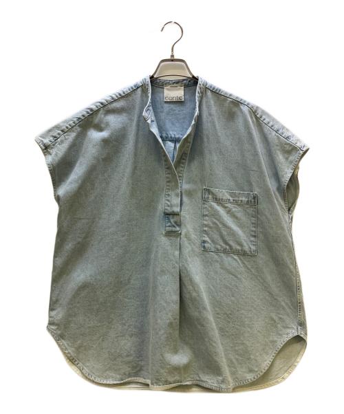 Conte（コンテ）conte (コンテ) デニム スキッパーシャツ 26SS インディゴ サイズ:記載なしの古着・服飾アイテム