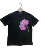 WILDSIDE YOHJI YAMAMOTOワイルドサイド ヨウジ ヤマモト）の古着「Purple Rose T-Shirt」｜ブラック