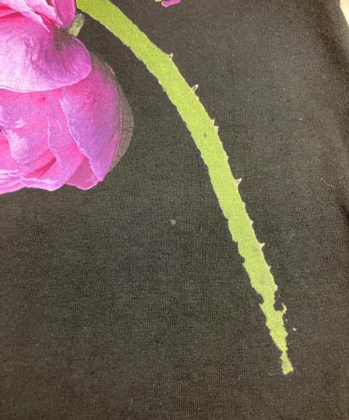 WILDSIDE YOHJI YAMAMOTO（ワイルドサイド ヨウジ ヤマモト）WILDSIDE YOHJI YAMAMOTO (ワイルドサイド ヨウジ ヤマモト) Purple Rose T-Shirt ブラック サイズ:SIZE2の古着・服飾アイテム