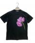 WILDSIDE YOHJI YAMAMOTO（ワイルドサイド ヨウジ ヤマモト）の古着「Purple Rose T-Shirt」｜ブラック