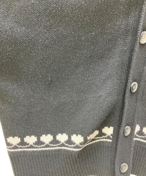 myne（マイン）myne (マイン) 厚手カーディガン ブラック サイズ:Mの古着・服飾アイテム