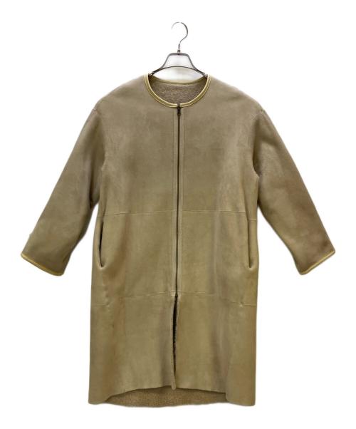 unknown（アンノウン）unknown (アンノウン) ムートンコート ベージュ サイズ:8の古着・服飾アイテム