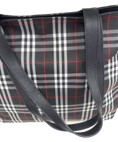 BURBERRY LONDON（バーバリーロンドン）BURBERRY LONDON (バーバリーロンドン) トートバッグ　ノバチェック ブラックの古着・服飾アイテム