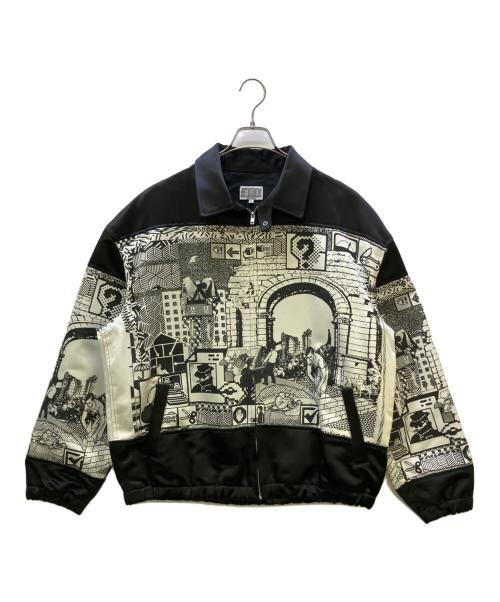 C.E（シーイー）C.E (シーイー) MD SHELTER ZIP JACKET ブラック×ホワイト サイズ:XLの古着・服飾アイテム