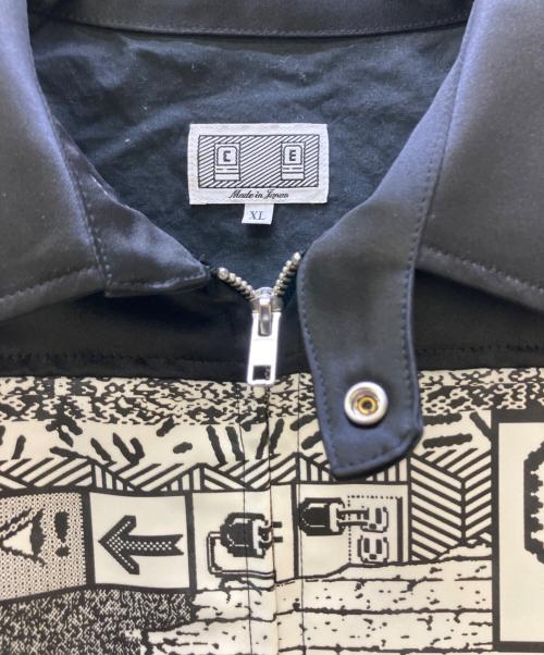 C.E（シーイー）C.E (シーイー) MD SHELTER ZIP JACKET ブラック×ホワイト サイズ:XLの古着・服飾アイテム