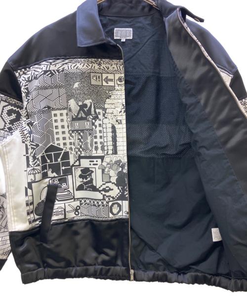 C.E（シーイー）C.E (シーイー) MD SHELTER ZIP JACKET ブラック×ホワイト サイズ:XLの古着・服飾アイテム