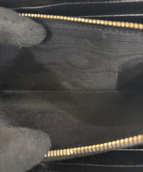 Saint Laurent Paris（サンローランパリ）Saint Laurent Paris (サンローランパリ) ラウンドファスナー財布 ブラックの古着・服飾アイテム