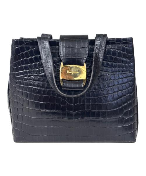 Salvatore Ferragamo（サルヴァトーレ フェラガモ）Salvatore Ferragamo (サルヴァトーレ フェラガモ) ハンドバッグ ブラックの古着・服飾アイテム