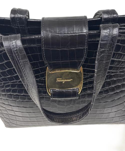 Salvatore Ferragamo（サルヴァトーレ フェラガモ）Salvatore Ferragamo (サルヴァトーレ フェラガモ) ハンドバッグ ブラックの古着・服飾アイテム