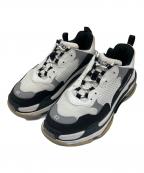 BALENCIAGAバレンシアガ）の古着「ローカットスニーカー」｜ホワイト×ブラック