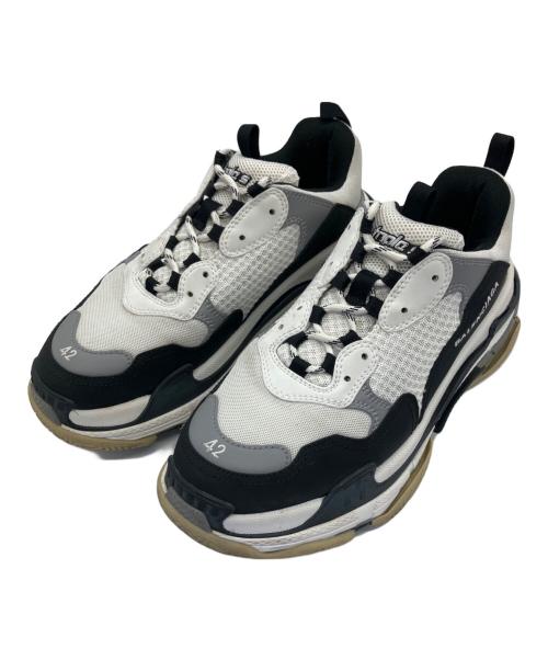 BALENCIAGA（バレンシアガ）BALENCIAGA (バレンシアガ) ローカットスニーカー ホワイト×ブラック サイズ:27.5の古着・服飾アイテム