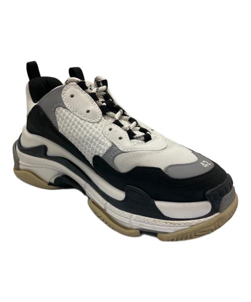 BALENCIAGA（バレンシアガ）BALENCIAGA (バレンシアガ) ローカットスニーカー ホワイト×ブラック サイズ:27.5の古着・服飾アイテム