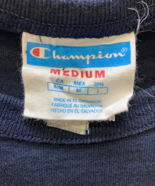 Champion（チャンピオン）Champion (チャンピオン) 半袖カットソー ネイビー サイズ:MEDIUMの古着・服飾アイテム