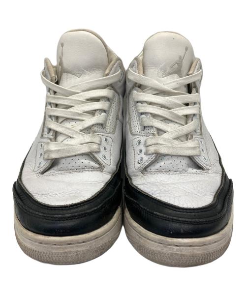 NIKE（ナイキ）NIKE (ナイキ) FRAGMENTS (フラグメント) ローカットスニーカー AIR JORDAN3 ホワイト サイズ:26.5の古着・服飾アイテム
