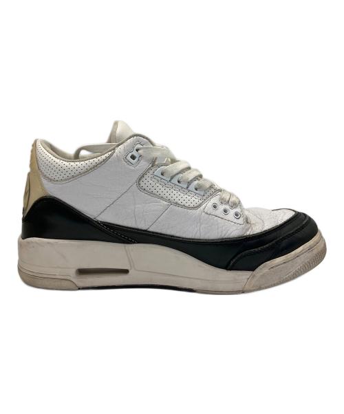 NIKE（ナイキ）NIKE (ナイキ) FRAGMENTS (フラグメント) ローカットスニーカー AIR JORDAN3 ホワイト サイズ:26.5の古着・服飾アイテム