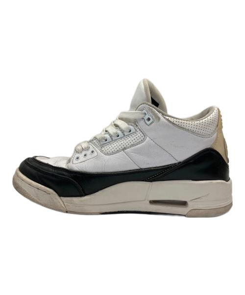NIKE（ナイキ）NIKE (ナイキ) FRAGMENTS (フラグメント) ローカットスニーカー AIR JORDAN3 ホワイト サイズ:26.5の古着・服飾アイテム