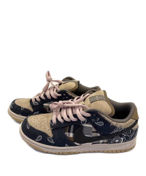 NIKE（ナイキ）NIKE (ナイキ) TRAVIS SCOTT (トラヴィススコット) ローカットスニーカー ベージュ サイズ:25cmの古着・服飾アイテム