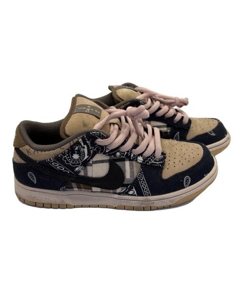 NIKE（ナイキ）NIKE (ナイキ) TRAVIS SCOTT (トラヴィススコット) ローカットスニーカー ベージュ サイズ:25cmの古着・服飾アイテム