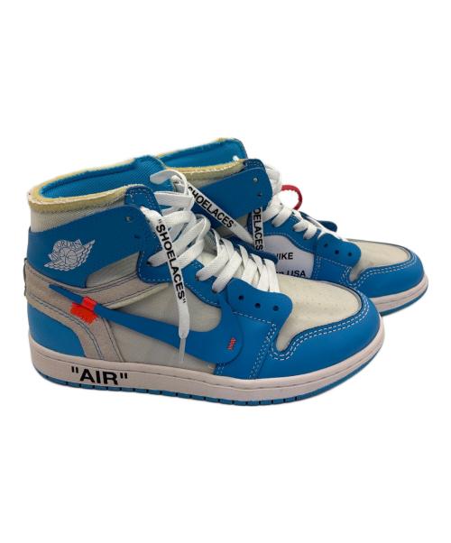 NIKE（ナイキ）NIKE (ナイキ) OFFWHITE (オフホワイト) ミッドカットスニーカー スカイブルー サイズ:25cmの古着・服飾アイテム