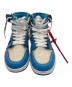 中古・古着 NIKE (ナイキ) OFFWHITE (オフホワイト) ミッドカットスニーカー スカイブルー サイズ:25cm：60000円