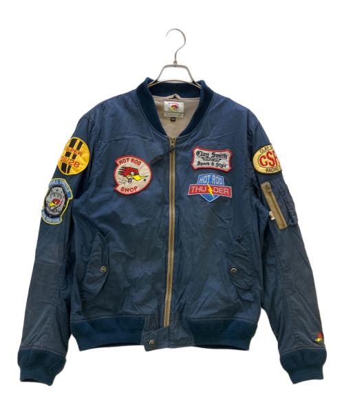 CLAY SMITH（クレイスミス）CLAY SMITH (クレイスミス) MA-1ジャケット ネイビー サイズ:XLの古着・服飾アイテム