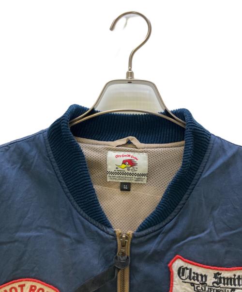 CLAY SMITH（クレイスミス）CLAY SMITH (クレイスミス) MA-1ジャケット ネイビー サイズ:XLの古着・服飾アイテム