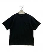 SEASIDE MOB×RHC Ron Hermanシーサイド・モブ×アールエイチシー ロンハーマン）の古着「半袖カットソー 24SSバックロゴ ヘビーウェイト ポケット Tシャツ」｜ブラック