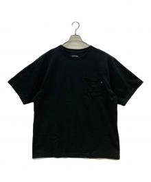 SEASIDE MOB×RHC Ron Herman（シーサイド・モブ×アールエイチシー ロンハーマン）の古着「半袖カットソー 24SSバックロゴ ヘビーウェイト ポケット Tシャツ」｜ブラック