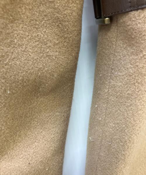 BURBERRY BLUE LABEL（バーバリー ブルー レーベル）BURBERRY BLUE LABEL (バーバリー ブルー レーベル) フーデッドコート 裏ノバチェック キャメル サイズ:38の古着・服飾アイテム