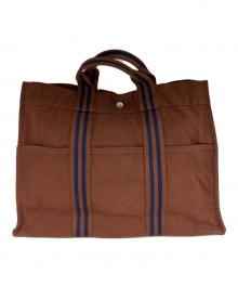 HERMES（エルメス）の古着「トートバッグ　フールトゥMM」｜ブラウン