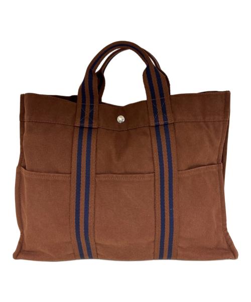 HERMES（エルメス）HERMES (エルメス) トートバッグ　フールトゥMM ブラウンの古着・服飾アイテム