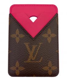 LOUIS VUITTON（ルイ ヴィトン）の古着「カードケース　ポルト カルト･マグネット」｜ブラウン×ピンク