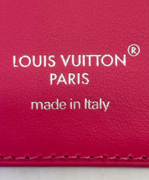 LOUIS VUITTON（ルイ ヴィトン）LOUIS VUITTON (ルイ ヴィトン) カードケース　ポルト カルト･マグネット ブラウン×ピンクの古着・服飾アイテム