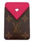 LOUIS VUITTON（ルイ ヴィトン）の古着「カードケース　ポルト カルト･マグネット」｜ブラウン×ピンク